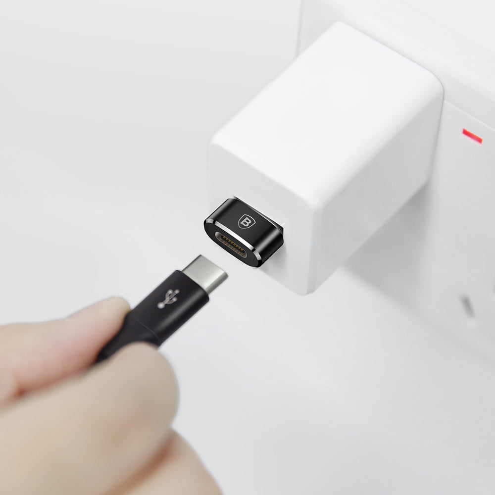 Data- og ladeadapter USB-C - USB-A Baseus, svart CAAOTG-01