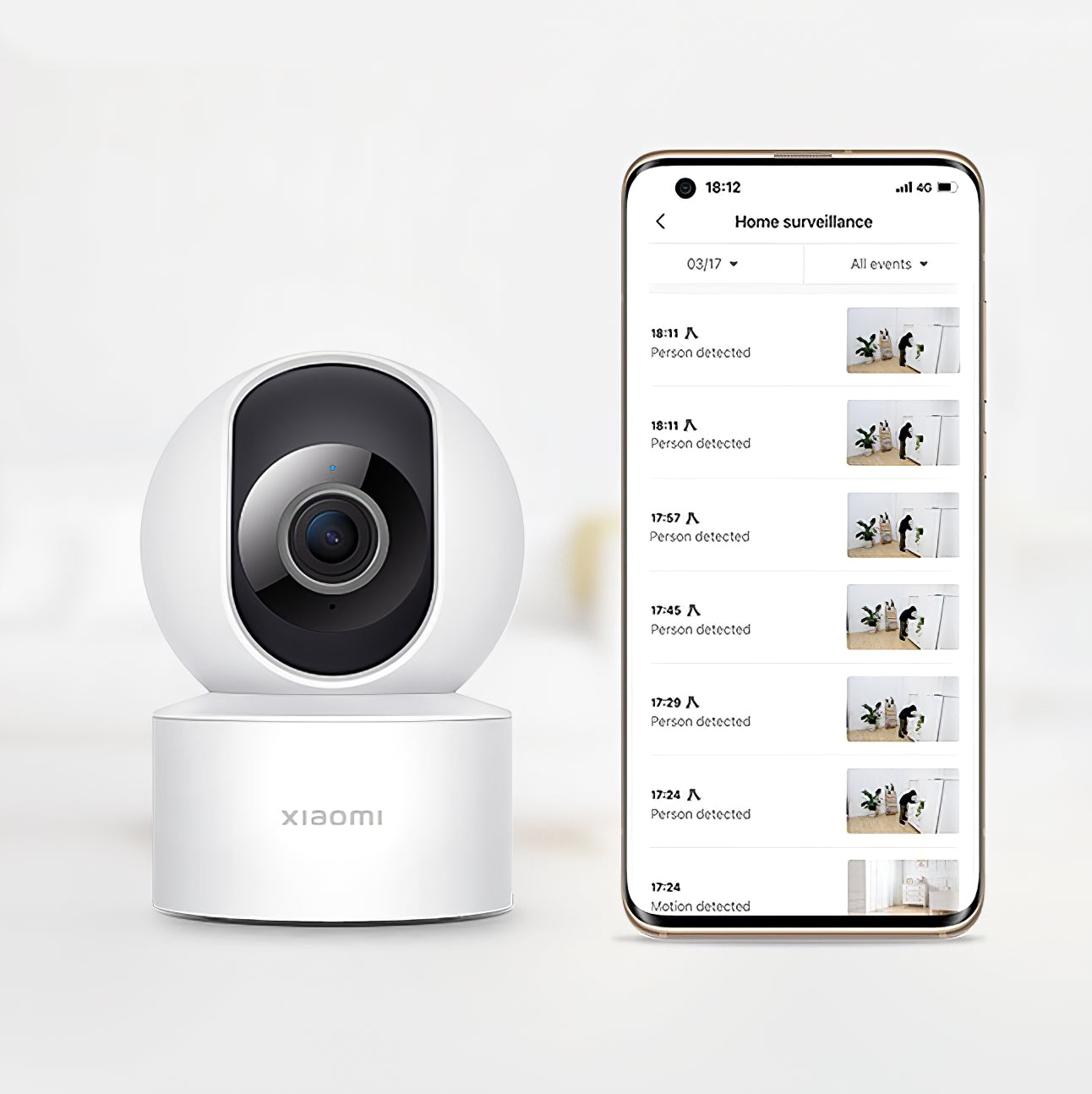 Xiaomi C200 Overvåkningskamera, Wi-Fi, 1080P, innendørs BHR676666GL