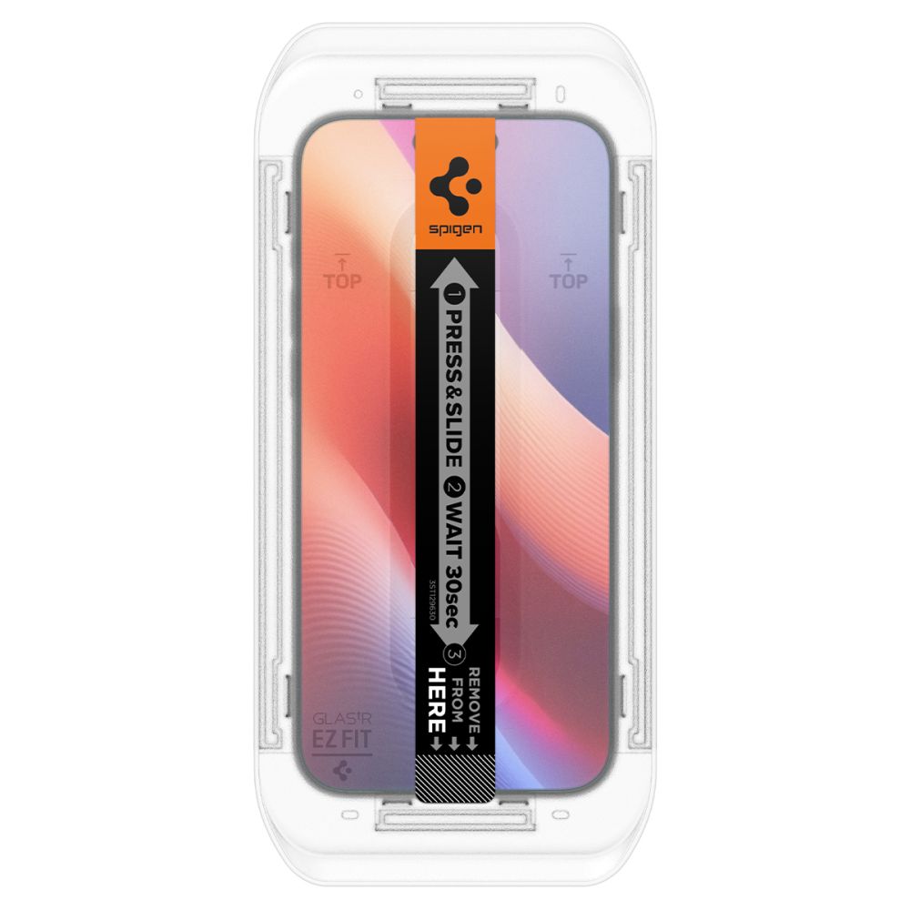 Spigen EZ FIT skjermbeskytter for Apple iPhone 16 Pro Max, glassbeskyttet, full liming, sett med 2 stk AGL07907 AGL07907