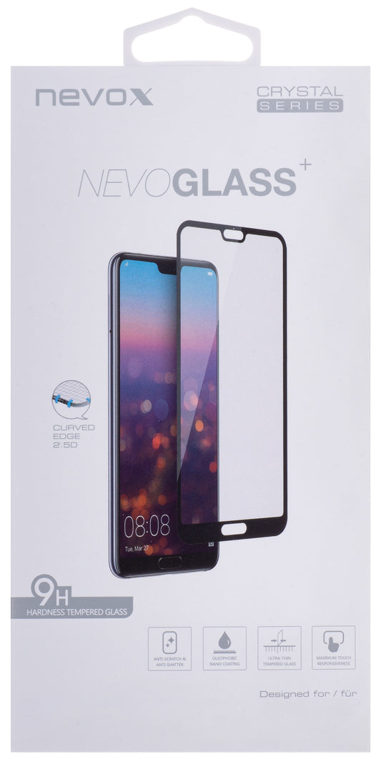 Nevox skjermbeskytter for Apple iPhone 13 Pro Max, herdet glass, full lim, 2,5D