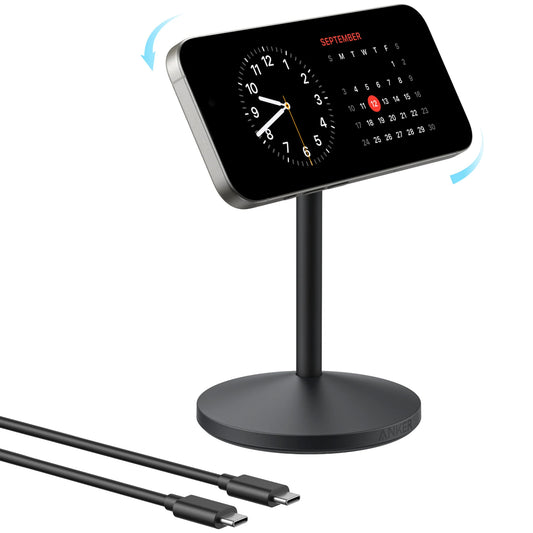 Anker MagGo Stand trådløs nettverkslader, 15W, 1.67A, Svart A25X1H11