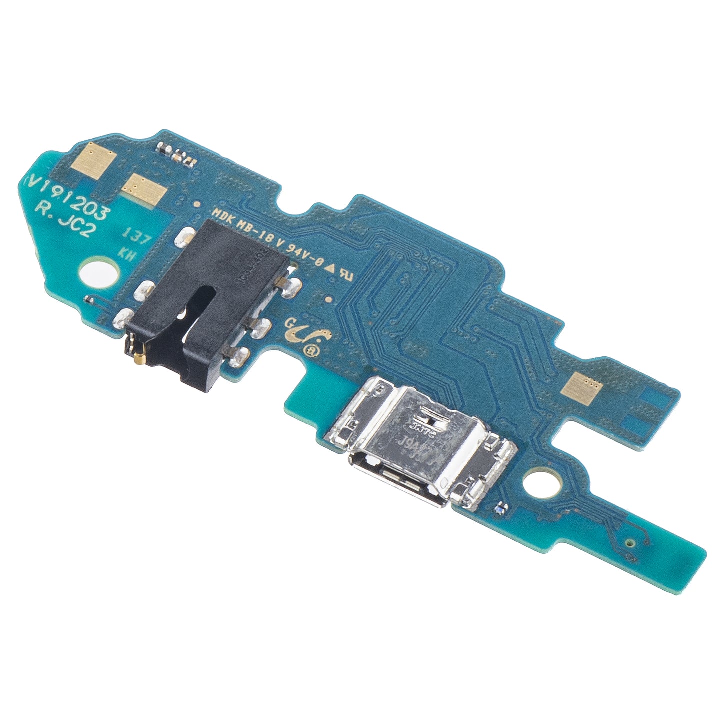 Samsung Galaxy Galaxy Galaxy A10 A105, SUB 0.1 Ladning - Lyd - Mikrofonkontaktkort