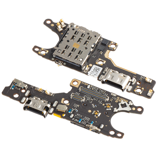 Plate med ladekontakt - mikrofon - SIM-lesermodul Huawei nova 9, Service Pack 02354NUV 