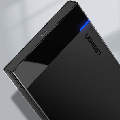 Rack UGREEN US221 for HDD / SSD SATA 2,5 tommer, USB 3.0 / USB-C 3.1, svart